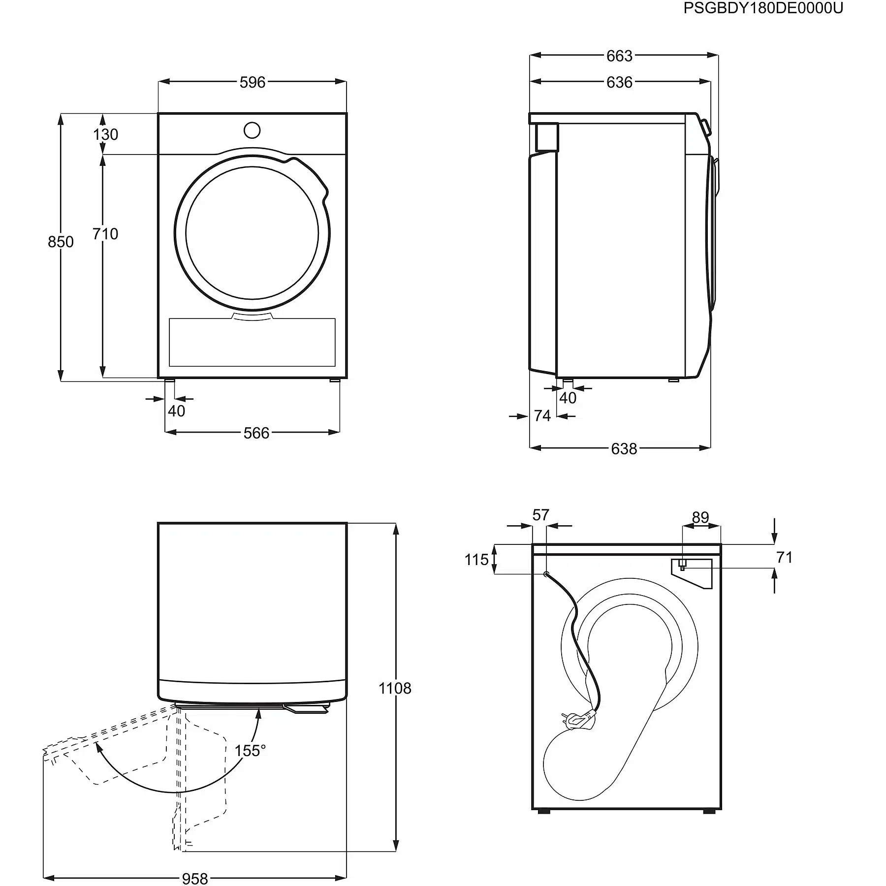 AEG TR 9 T 75680 Warmtepompdroger 9000-serie (8,0 kg, wit) - Afbeelding 10