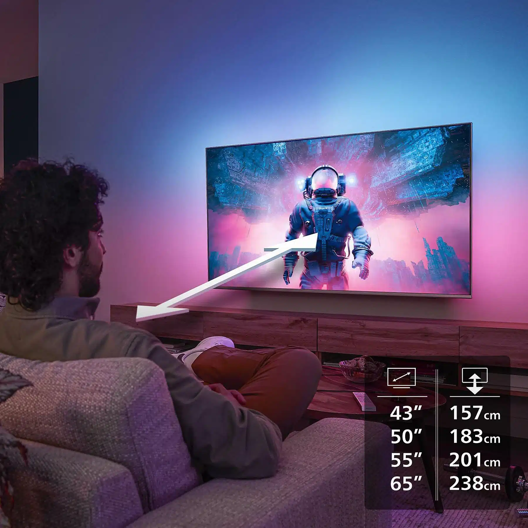 PHILIPS 55PUS8550/12 LED Ambilight TV (piatto, 55 Zoll / 139 cm, UHD 4K, SMART TV, Ambilight) - Afbeelding 7
