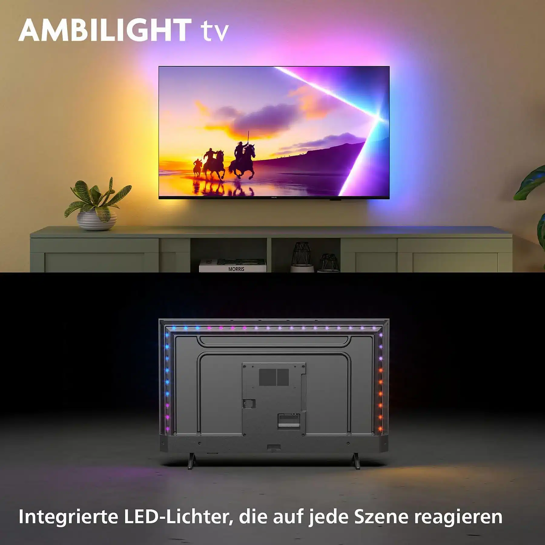 PHILIPS 55PUS8550/12 LED Ambilight TV (piatto, 55 Zoll / 139 cm, UHD 4K, SMART TV, Ambilight) - Afbeelding 2