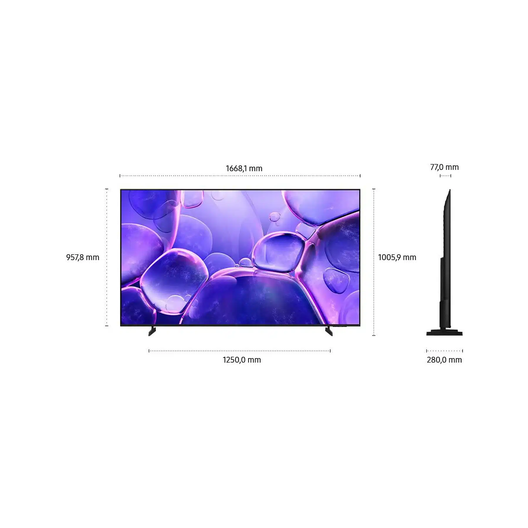 SAMSUNG GU75U8079F Crystal UHD 4K Smart TV (piatto, 75 Zoll / 189 cm, UHD 4K, SMART TV) - Afbeelding 9