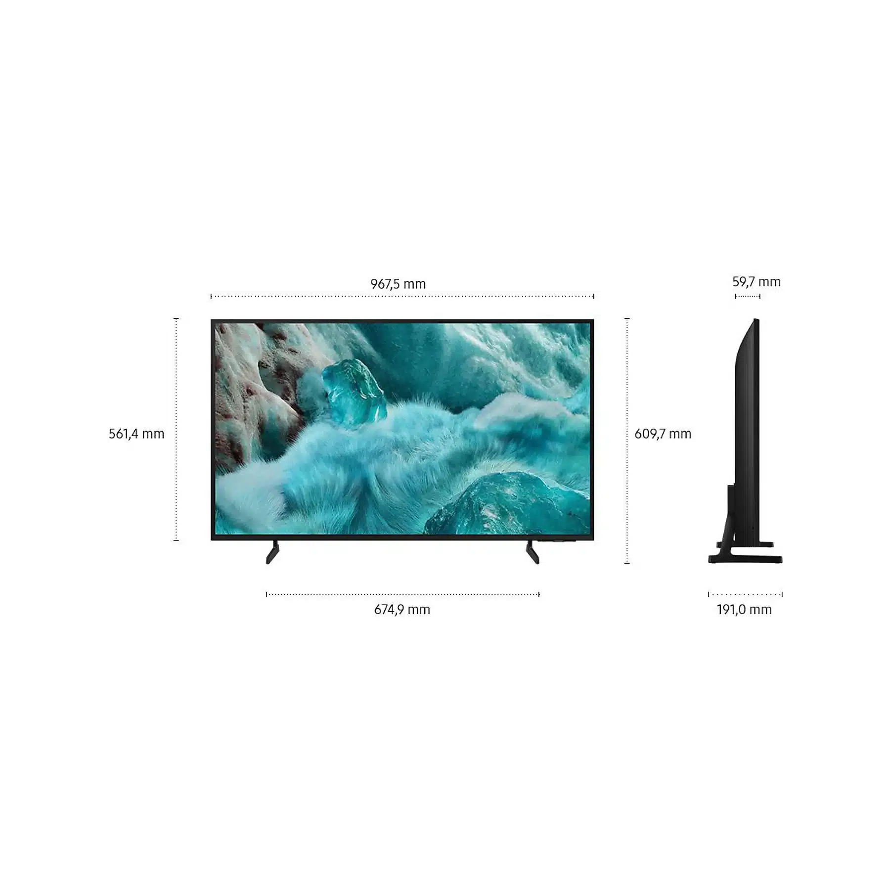 SAMSUNG GQ43Q7F QLED TV Vision AI Smart TV (Plat, 43 inch / 108 cm, UHD 4K, SMART TV) - Afbeelding 4