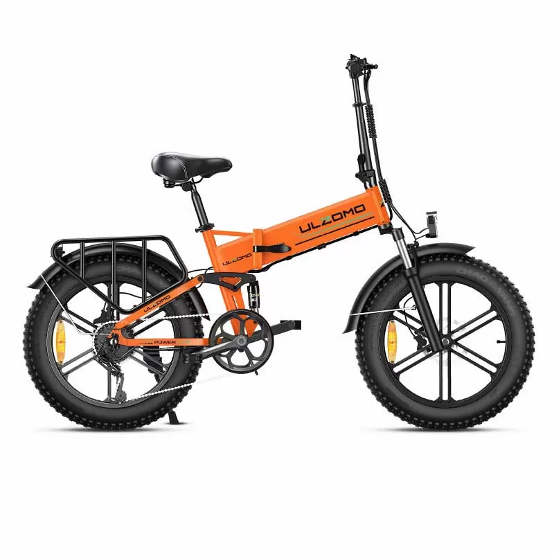 Ulzomo Dunes 20 Opvouwbare Elektrische Fatbike 750W – 48V 16Ah Accu, Actieradius tot 120 km, Shimano 7 Versnellingen, 20" Fat Tires – Oranje aanbod